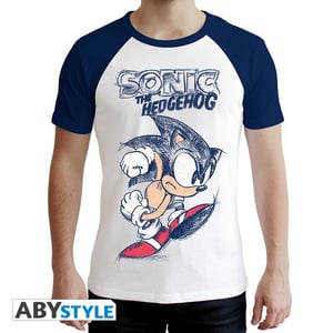 T-Shirt Sonic The Hedgehog - Sonic, White/Blue Size XS cover