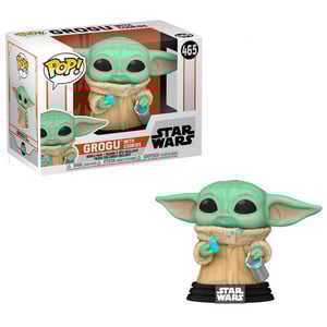 Couverture de POP! Star Wars: The Mandalorian - Grogu with Cookies (Baby Yoda) Vinyl Bobble-Head