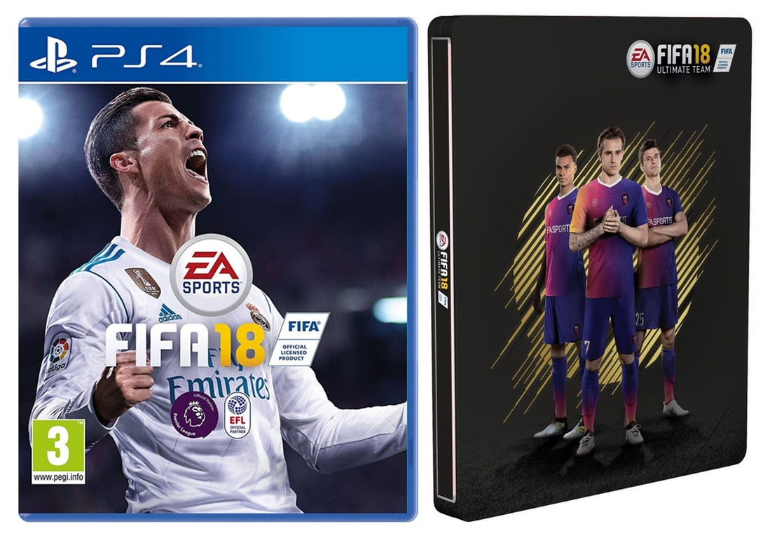 PS4 FIFA 18 incl. Steelbook cover