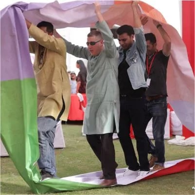 Employee engagement activity organised by Showmakerz