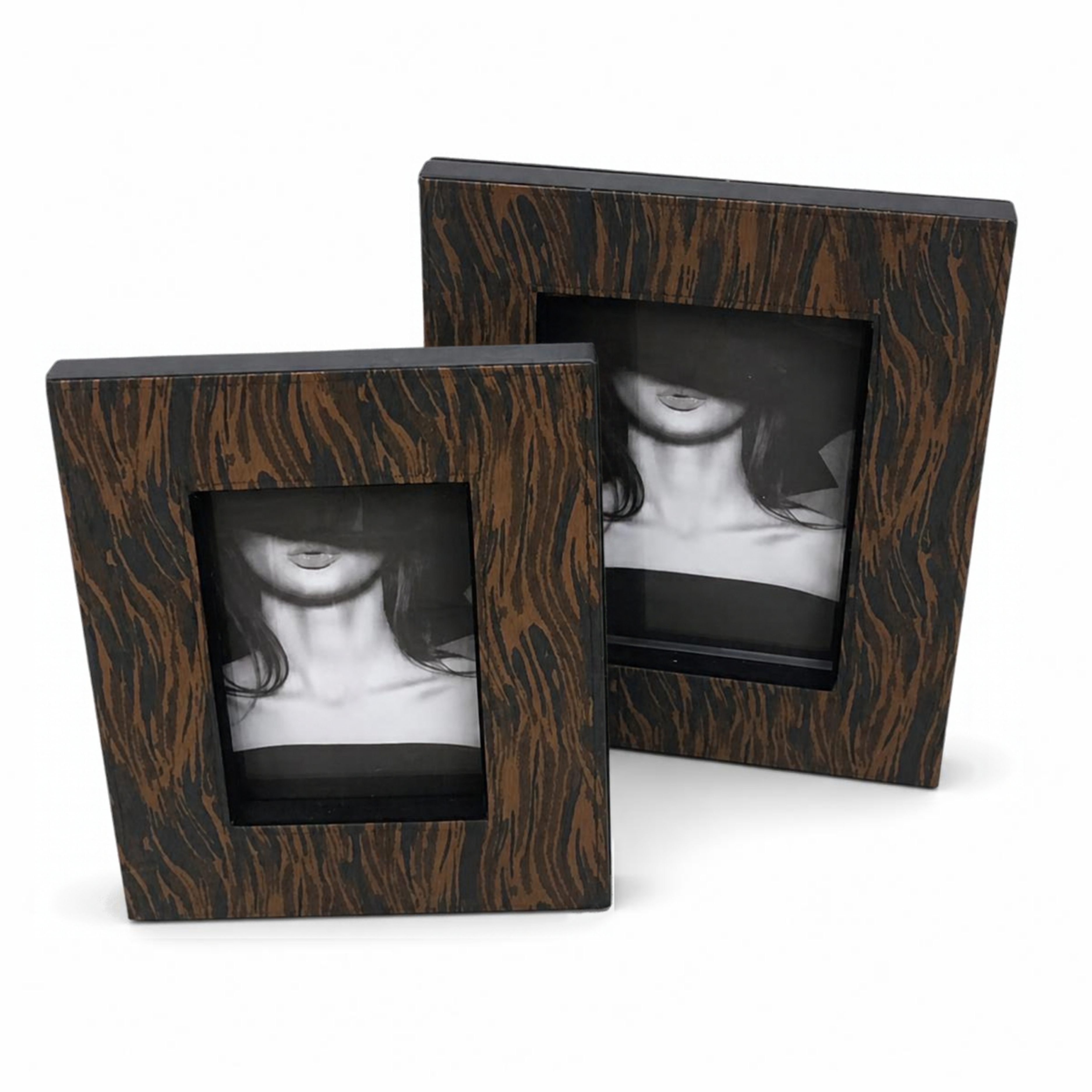 Speckled Cowhide Photo Frames (Set of 2)