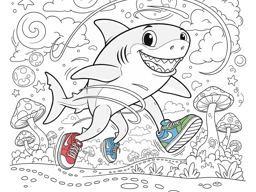 Brainrot coloring page preview
