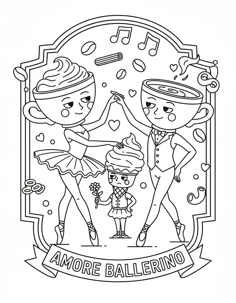 Ballerina Cappuccina Coloring Pages 2025 Free Prints