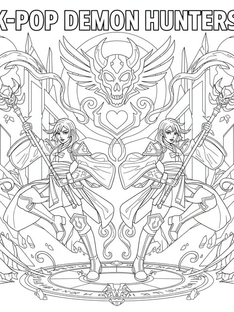 Zoey and Mira synchronized spell dancing with magical energy trails