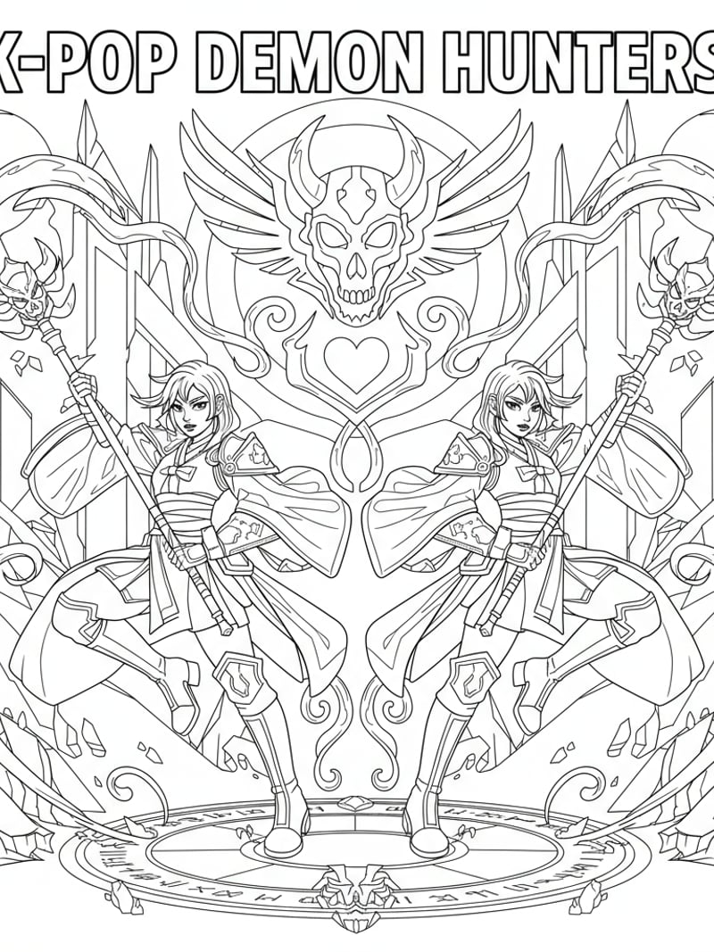 Zoey and Mira synchronized spell dancing with magical energy trails