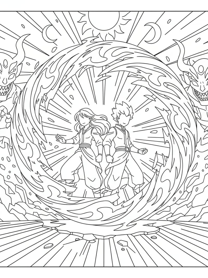 Jinu and Rumi final battle with soul energies forming massive golden shield epic showdown