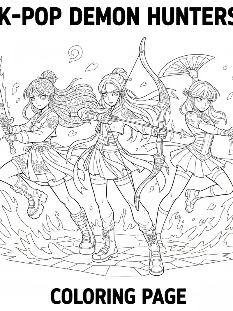 Rumi Mira and Zoey in battle-ready outfits with weapons dynamic pose