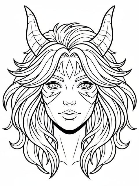 Rumi portrait close-up with signature hairstyle and facial markings