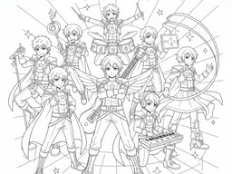 Saja Boys Coloring Pages preview