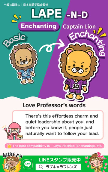 Captain Lion (LAPE-ND) Enchanting Love Character 64 result card