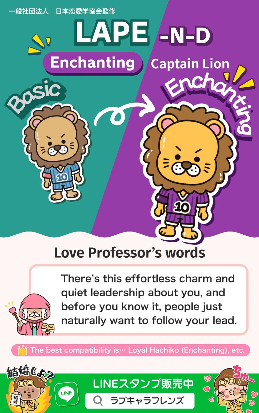Captain Lion (LAPE-ND) Enchanting Love Character 64 result image