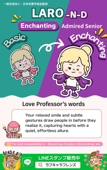 Admired Senior (LARO-ND) Enchanting Love Character 64 result card