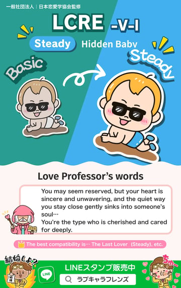 Hidden Baby (LCRE-VI) Steady Love Character 64 result card