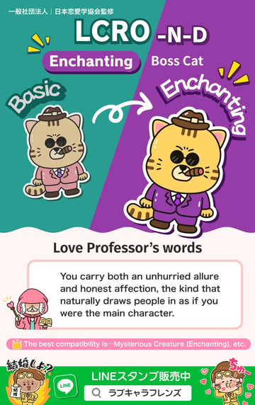 Boss Cat (LCRO-ND) Enchanting Love Character 64 result card