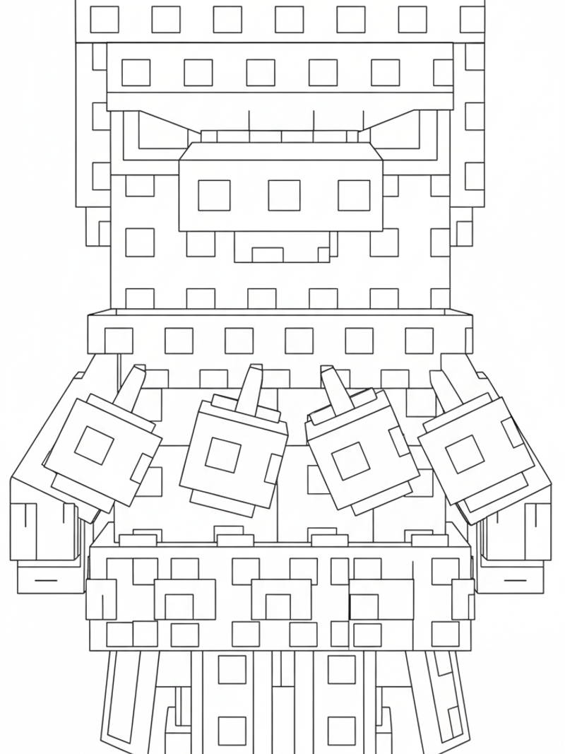 Brr Brr Bomdicus vibrating bomb enemy Plants vs Brainrots coloring page