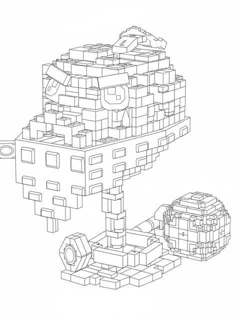 Don Fragola strawberry mafia boss in Italian suit Plants vs Brainrots coloring page