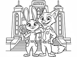 Zootopia 2 coloring page preview