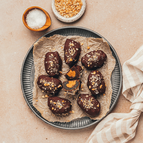 Healthy Snickers Stuffed Dates