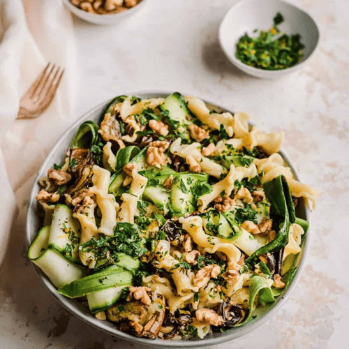 10-Ingredient Roasted Eggplant Pasta