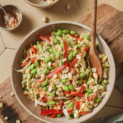 Napa Cabbage Salad with Sesame Dressing
