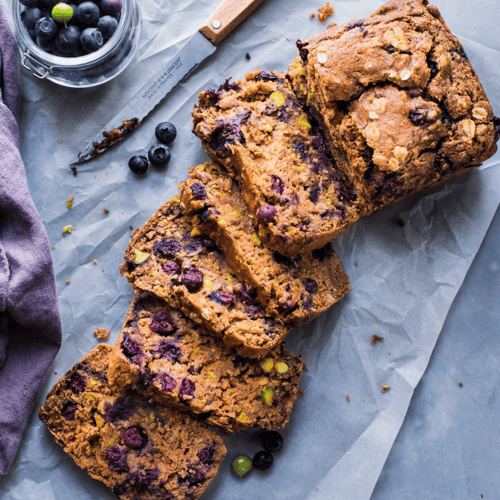 Vegan Spiced Blueberry Breakfast Cake