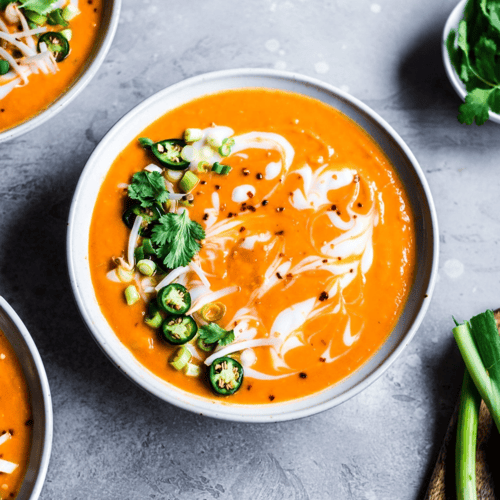 Instant Pot Thai Red Curry Sweet Potato Soup