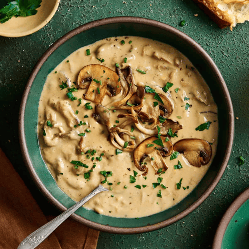 Creamy Vegan Mushroom Soup
