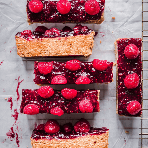 No-Bake Vegan Peanut Butter and Jelly Bars