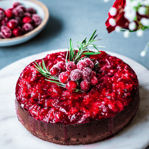 Baked Vegan Chocolate Cheesecake