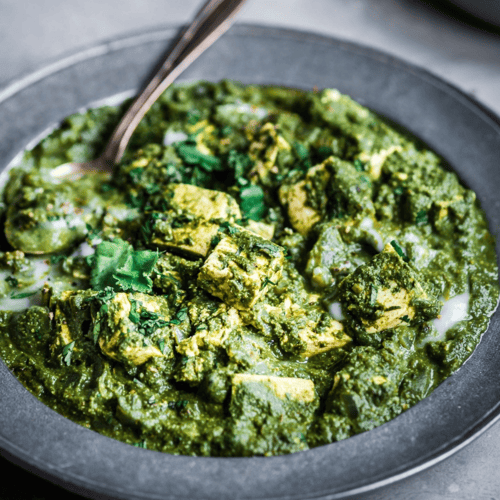 Vegan Palak Paneer with Tofu