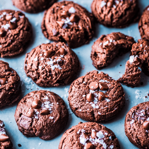 Vegan Triple Chocolate Cookies (Oil Free)