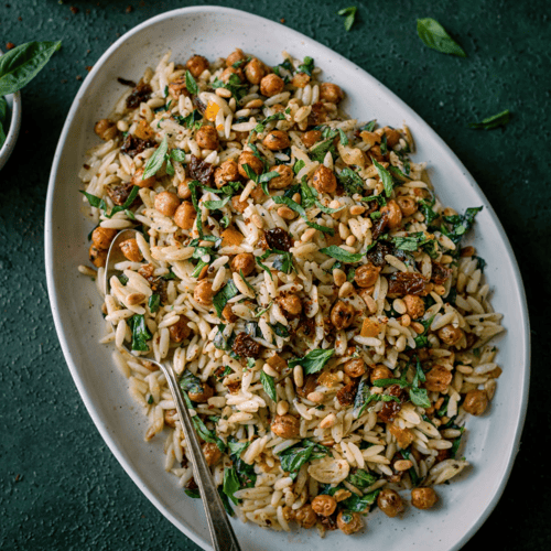 Lemon Orzo Pasta Salad