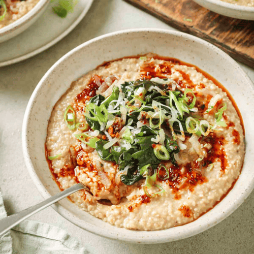 Savory Oatmeal with Chili Crisp