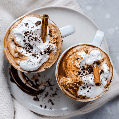 Healthy Vegan Gingerbread Hot Chocolate