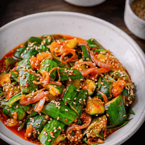 Spicy Korean Cucumber Salad