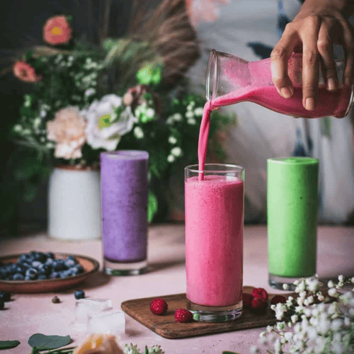 Raspberry Tahini Smoothie