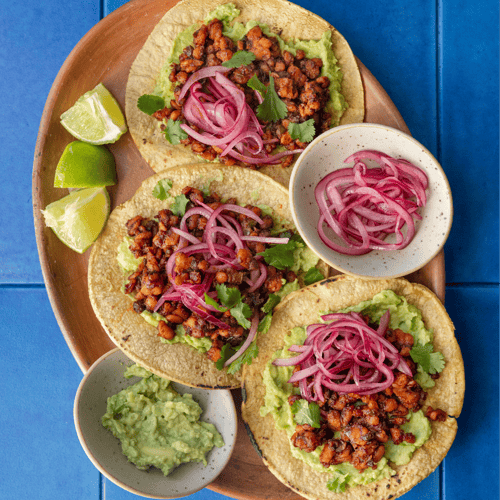 Tempeh Scramble Breakfast Tacos