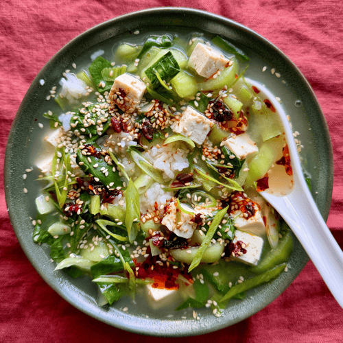Tofu & Bok Choy Miso Soup