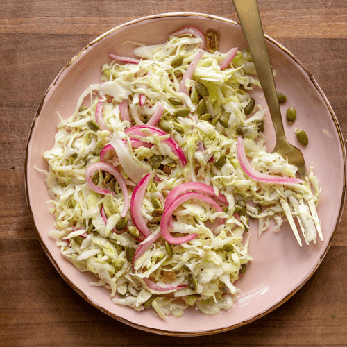Tahini Cabbage Slaw