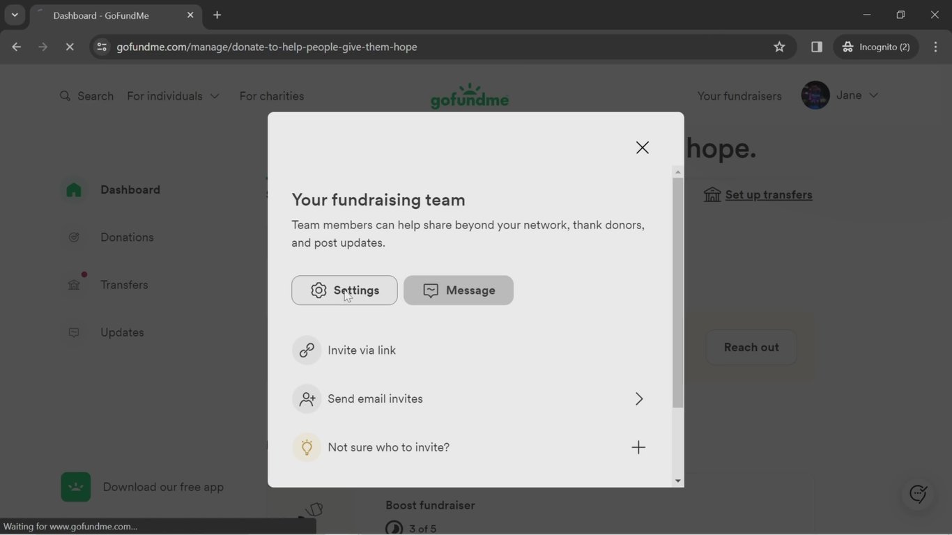 GoFundMe Screenshot 3