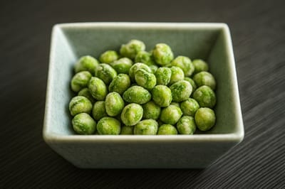 Petits pois au wasabi