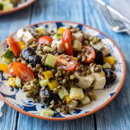 Salade de Lentilles à la Grecque