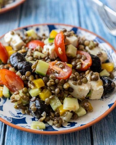 Salade de Lentilles à la Grecque