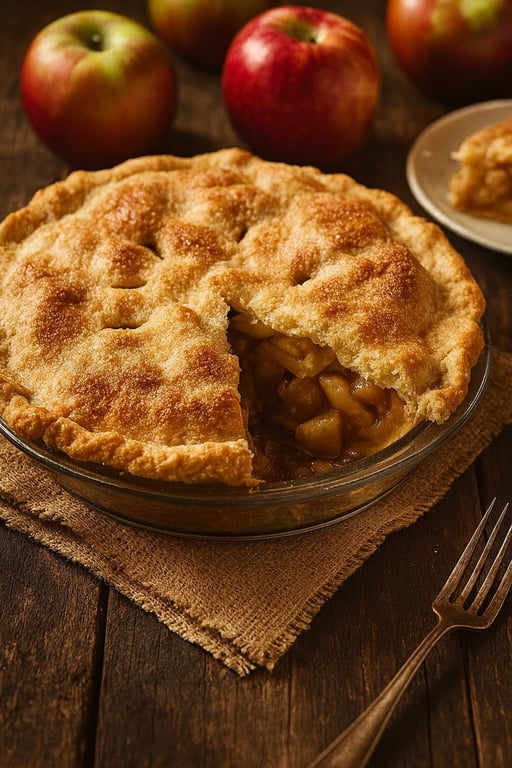 Tourte aux Pommes et aux Zestes D’orange