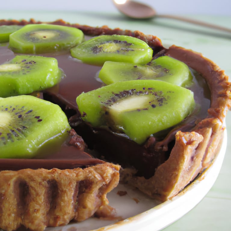 Tarte Kiwis Chocolat Noir