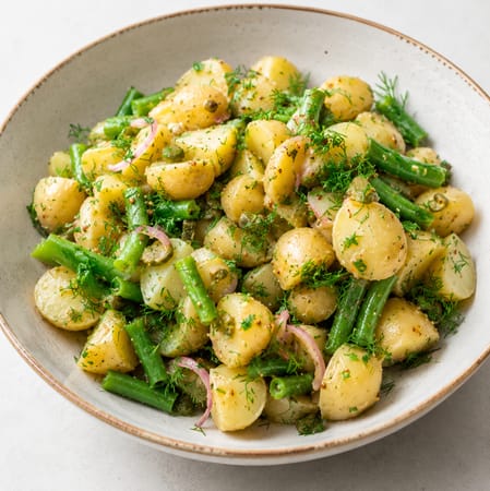Salade de haricots verts et pommes de terre