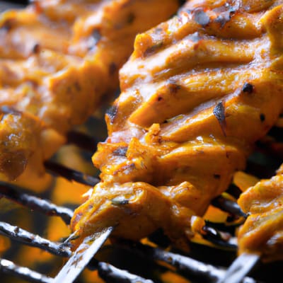 Brochettes de Poulet Marinée