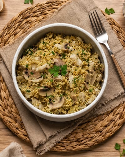 One Pot Boulgour aux Champignons