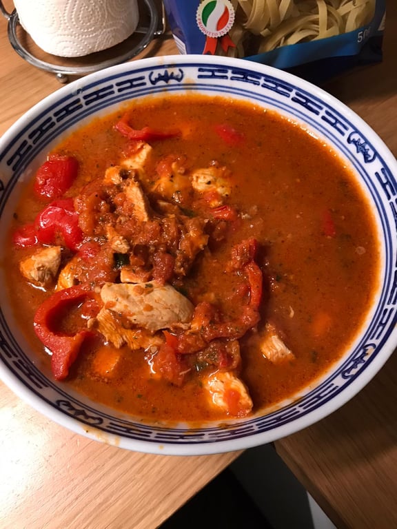 Poulet Poivron et Gingembre