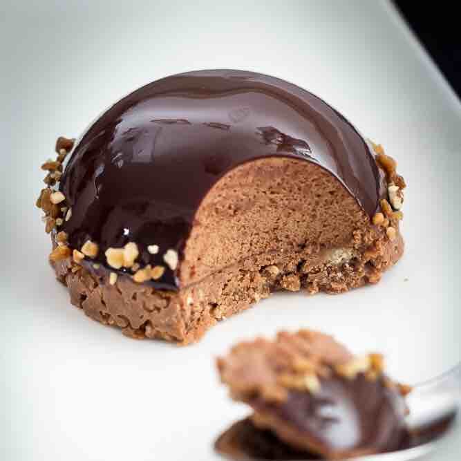Dômes au Chocolat et Praliné